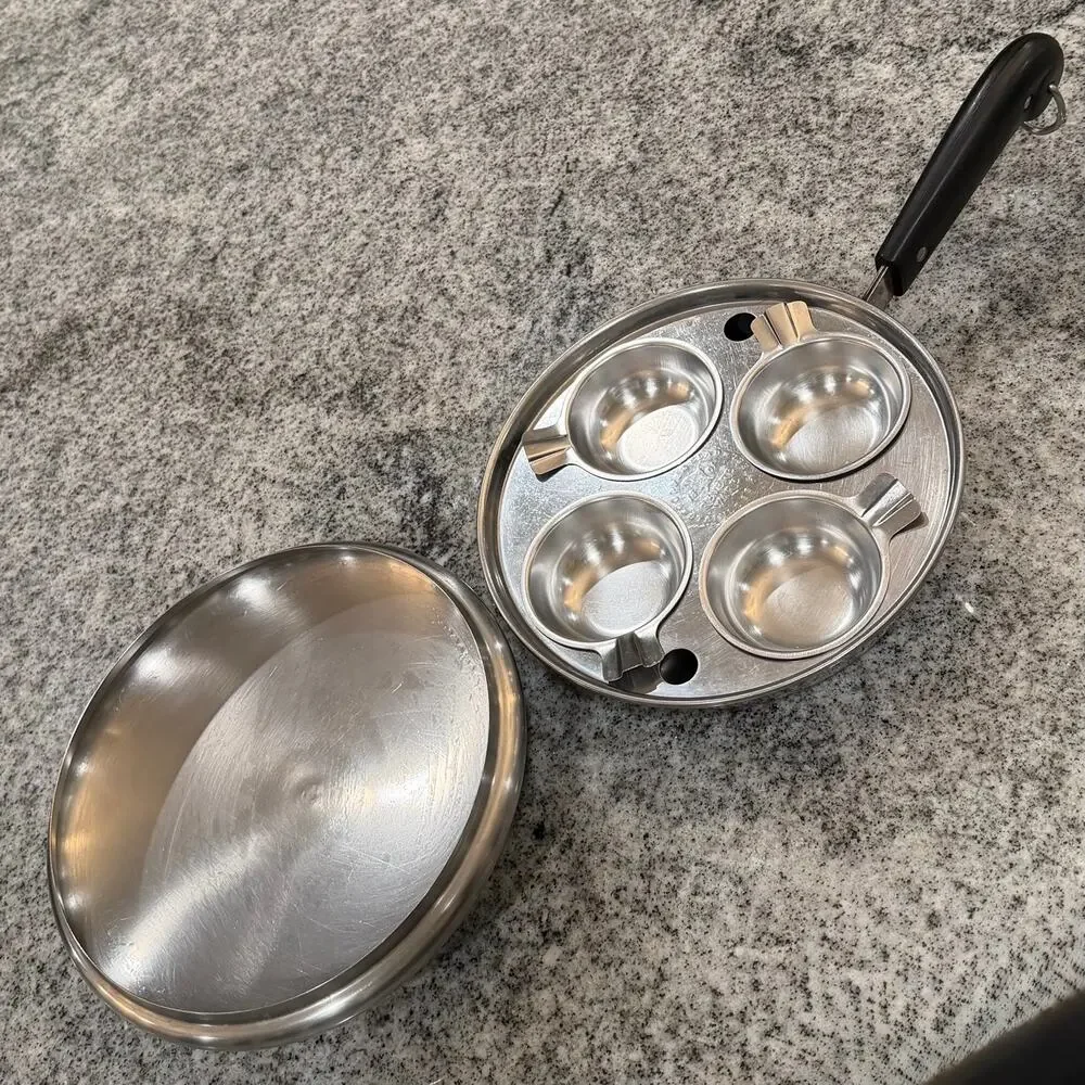 Vintage Revere Ware ( 4 ) Egg Poacher 8